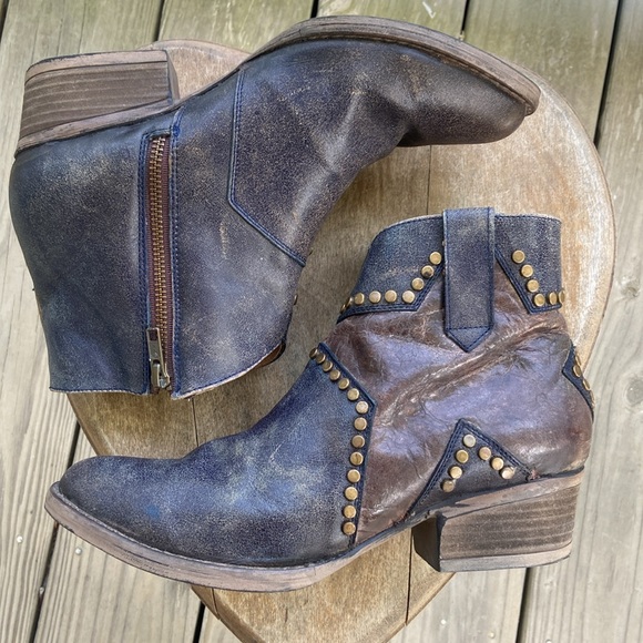 Circle G By Corral Studded Star Inlay Booties Women's Size 10.5 - Picture 12 of 12